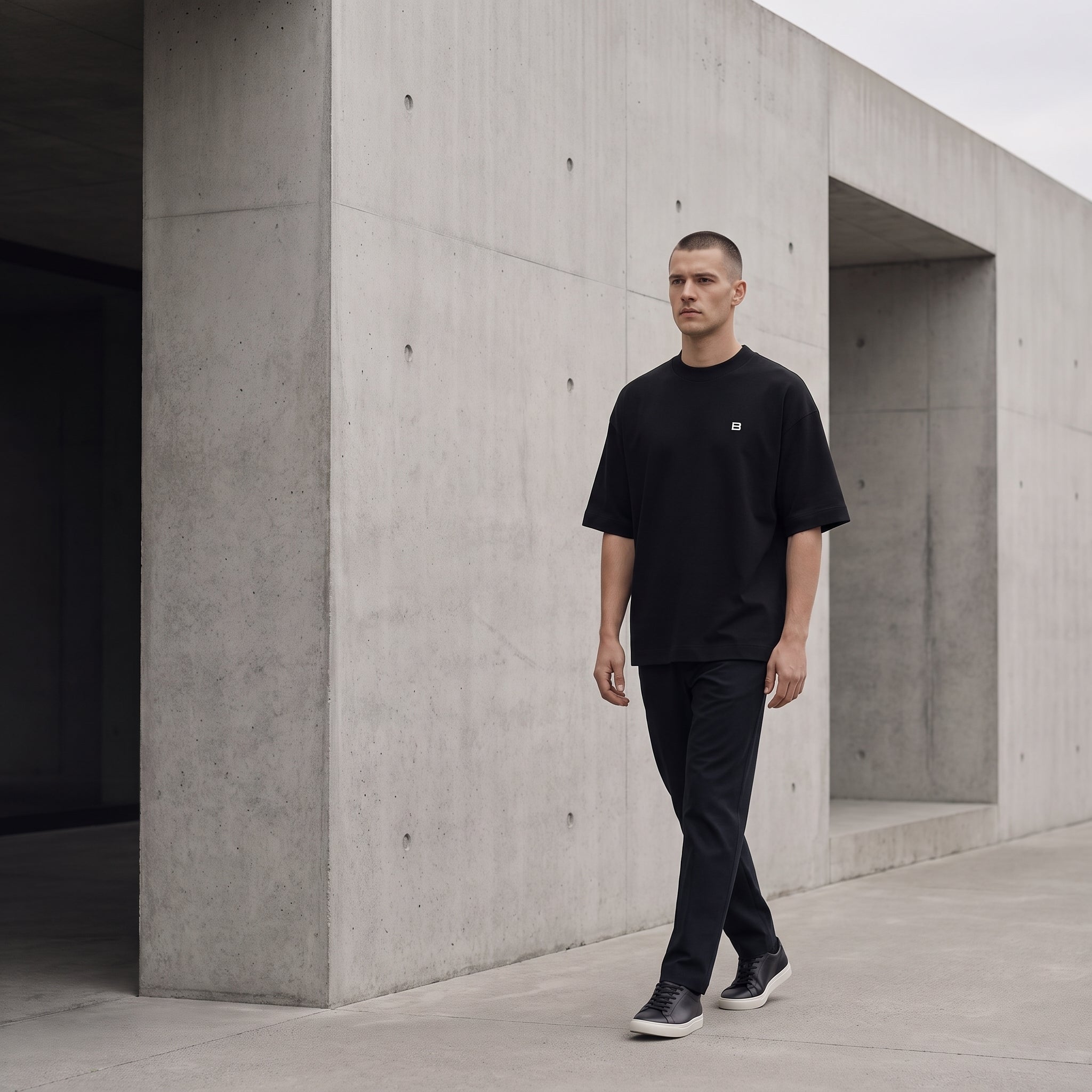 Essential Oversized Tee - Black